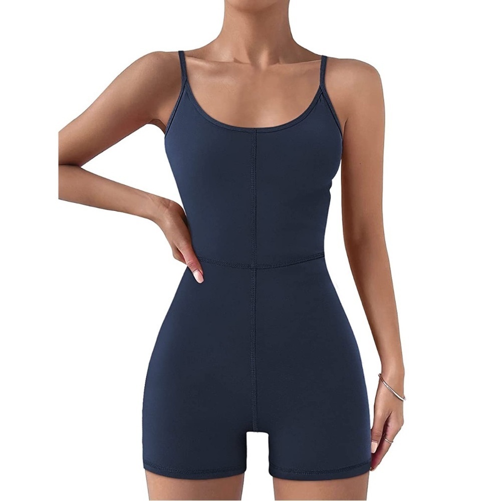 NEW! Automet Dark Navy Romper Unitard Medium